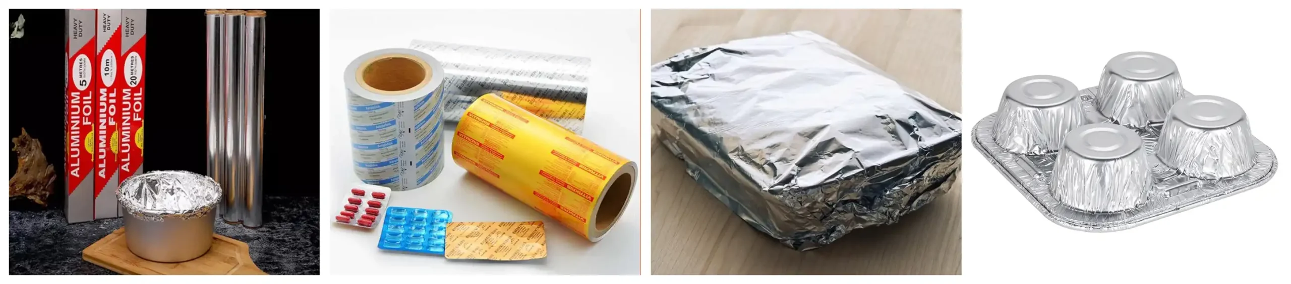 8011 aluminum foil for food and beverage package, wrapping food items, sealing containers, creating pouches, and manufacturing lids, blister packs, medicine bottle caps, and other medication packaging needs
