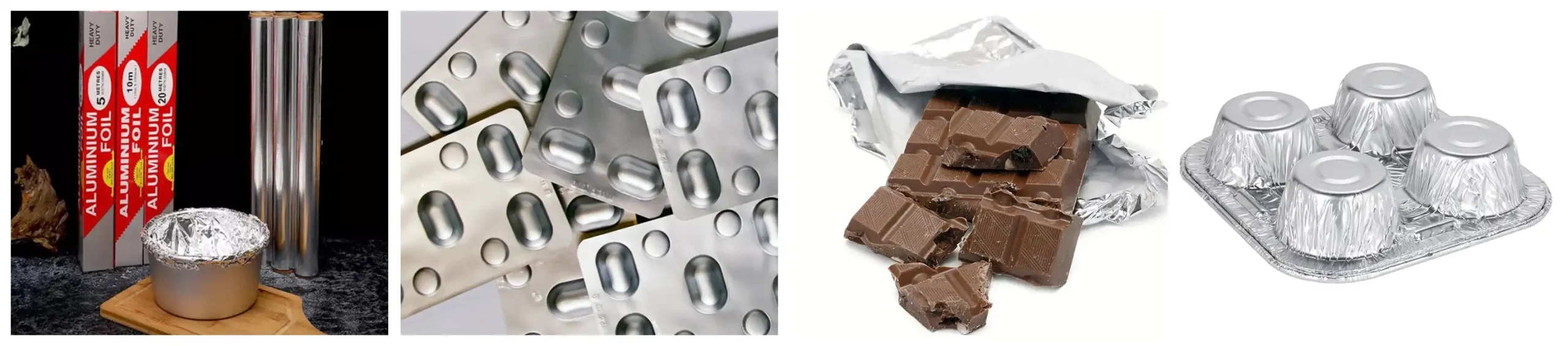 8021 aluminum foil for packaging medications, chocolate wrapping, yogurt lids, and other types of food packaging