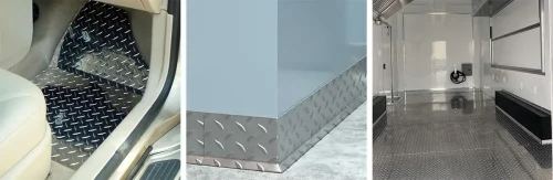 Lentil pattern aluminum plates applications