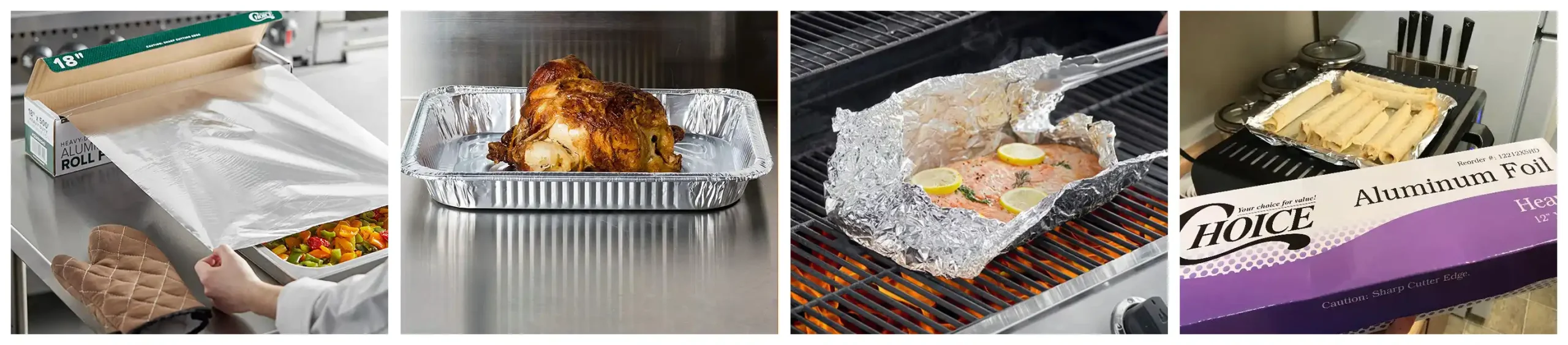 heavy duty aluminum foil for cooking and baking, grilling, protection