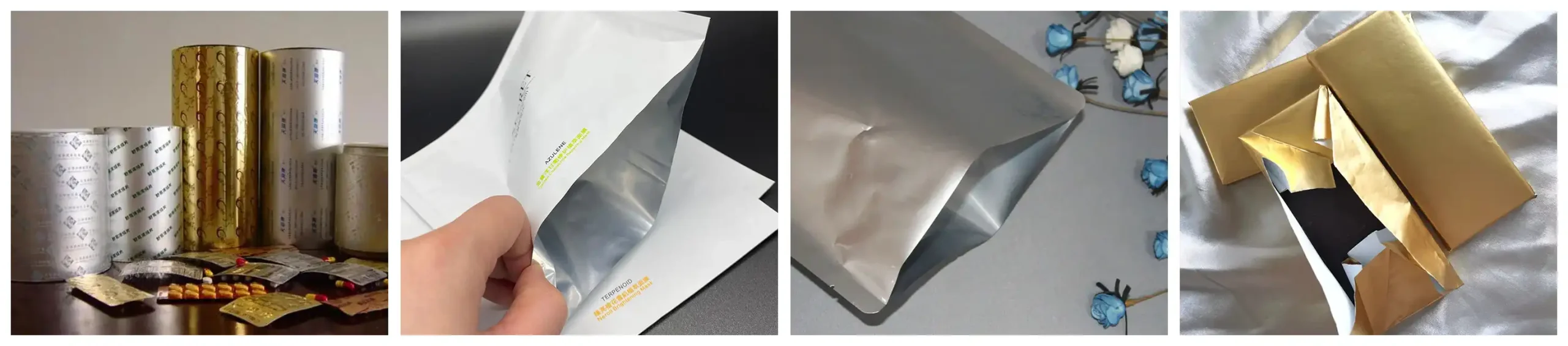 printed aluminum foil for pharmaceutical packaging, cosmetic packaging, and chocolate packaging