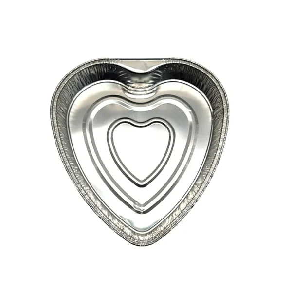 aluminum foil heart shaped pan