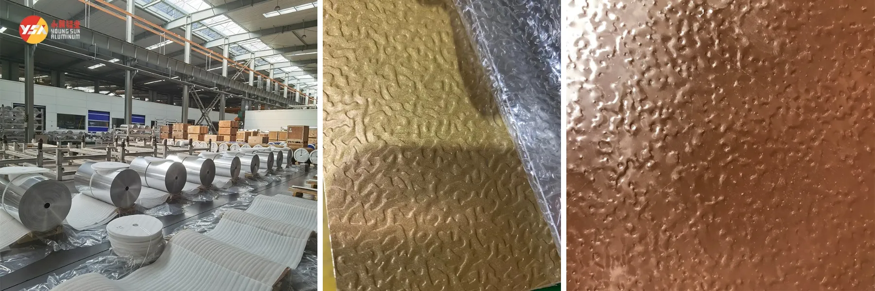 gold embossed aluminum foil