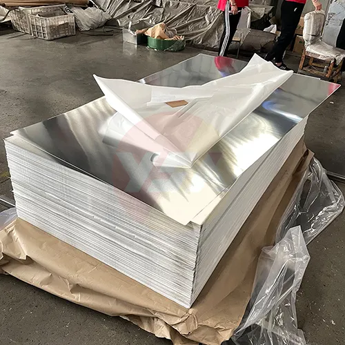 5000 series aluminum plate white paper + plastic film + kraft paper packaging