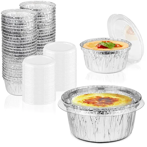 aluminum foil baking cups with lids