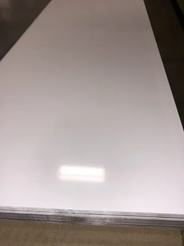white aluminum sheet plate